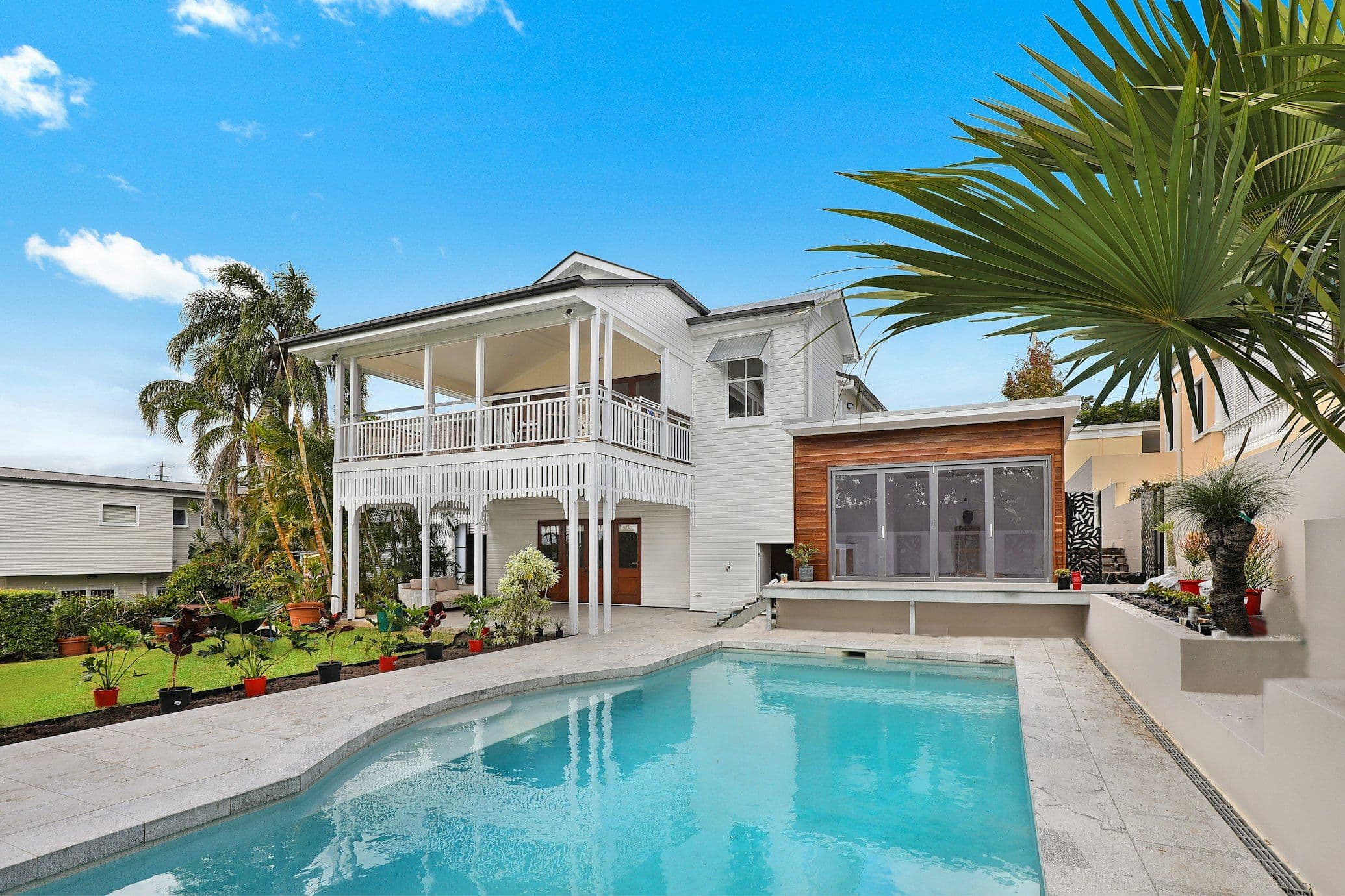 Modern suburban residential home exterior